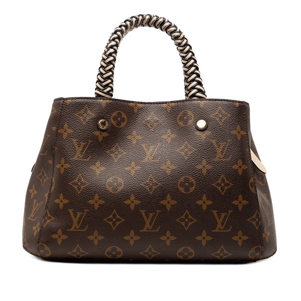 Pre-Loved Louis Vuitton Braided Handle Monogram Montaigne BB